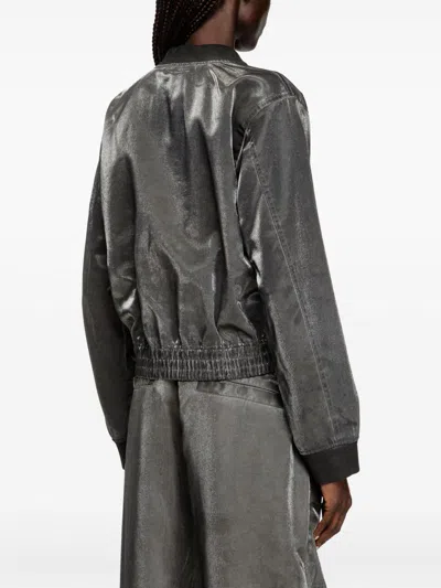 Diesel Satin Pilot Jacket In Multicolor