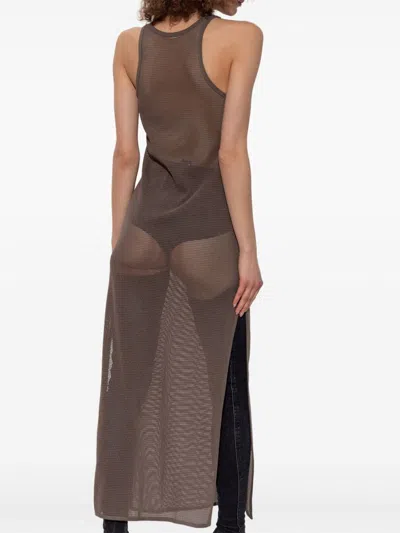 Diesel Jennifer-utlt Maxi Mesh Racerback Dress In Multicolor