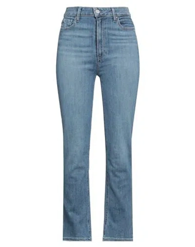 Paige Woman Jeans Blue Size 27 Cotton, Polyester, Elastane In Blue