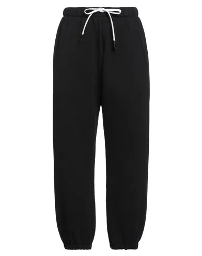Duo Woman Pants Black Size S Cotton, Polyester