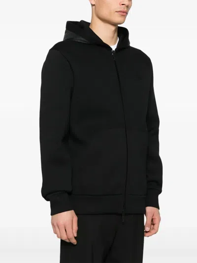 Moncler Zip-up Hoodie In Black