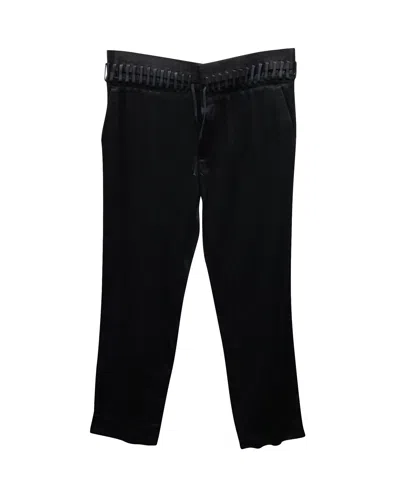 Haider Ackermann Waistband Stitch Pants In Black Cotton In Black