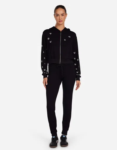 Lauren Moshi Jess Pearl Hot Fix Elements In Black