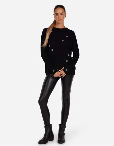 Lauren Moshi Ladona Pearl Hot Fix Elements In Black