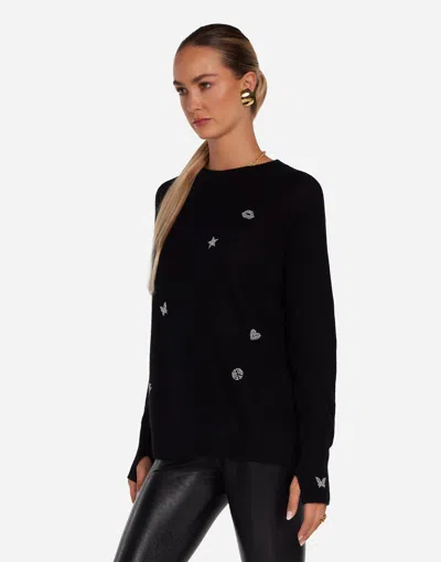 Lauren Moshi Ladona Pearl Hot Fix Elements In Black