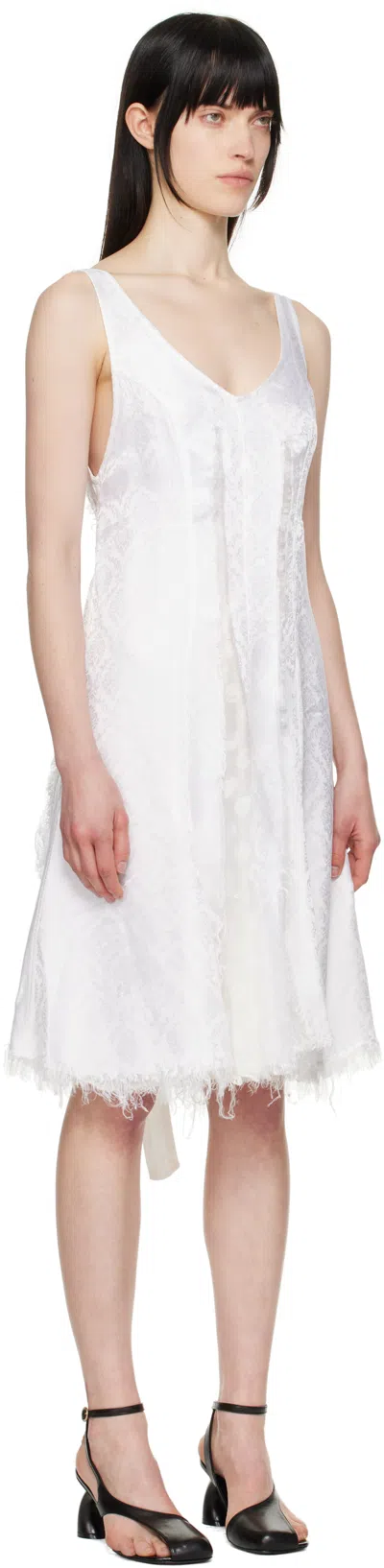 Edward Cuming Circle Cupro Third Wedding Dress In White/white