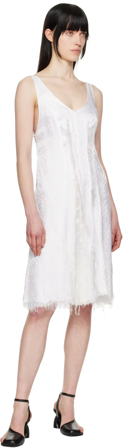 Edward Cuming Circle Cupro Third Wedding Dress In White/white