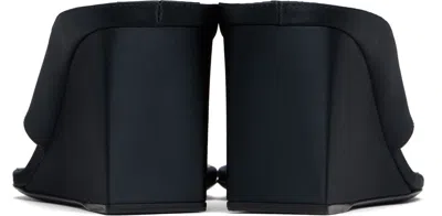 Alaïa Womens Black Thong-strap 75 Wedge-heel Leather Mules