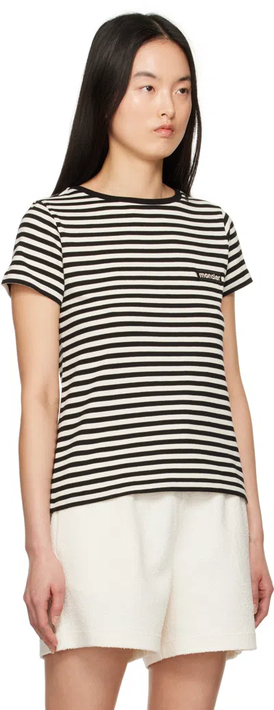 Moncler Cotton Crew-neck T-shirt In Black