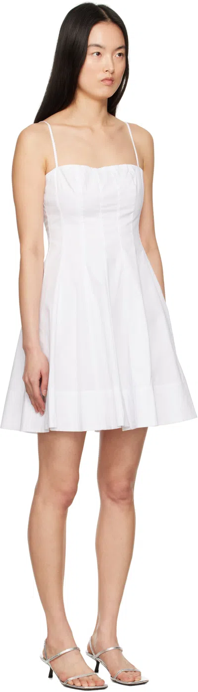 Staud Wylie Mini Dress In White