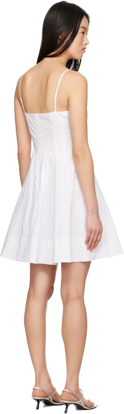Staud Wylie Mini Dress In White