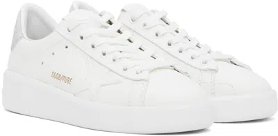 Golden Goose Michael Michael Kors Black Leather Collette Ballerinas In White