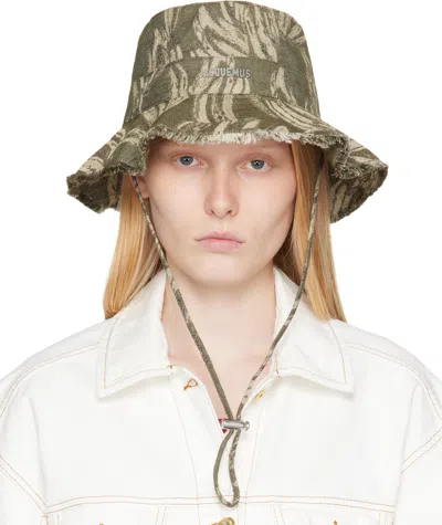 Jacquemus Le Gadjo Bucket Hat In 5ca Jacquard Banana