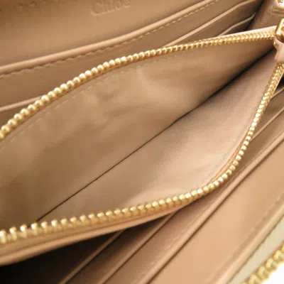Pre-owned Chloé Beige Leather Wallet (bi-fold) ()