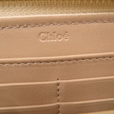 Pre-owned Chloé Beige Leather Wallet (bi-fold) ()