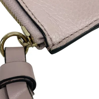 Pre-owned Chloé Pink Leather Coin Purse/coin Case ()