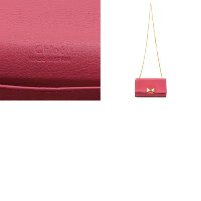 Pre-owned Chloé Pink Leather Shoulder Bag ()