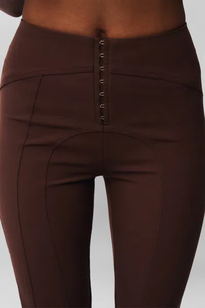 Danielle Guizio Ny Aurora Trouser In Brown