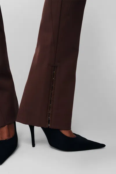 Danielle Guizio Ny Aurora Trouser In Brown