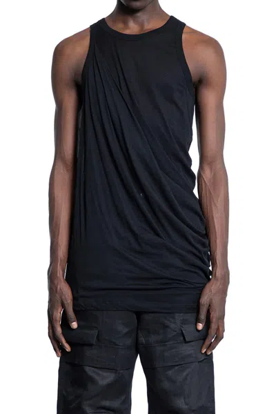 Rick Owens Anthem Tank Top In Black