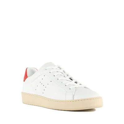 Hogan Leather Sneakers With Flat Rubber Sole In White