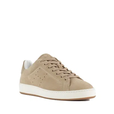 Hogan Rubber Sole Sneakers Perforated Detailing In Beige