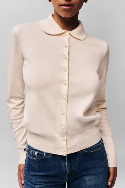 Danielle Guizio Ny Delphine Cardigan In Ivory