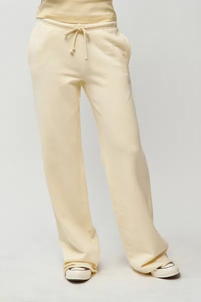 Danielle Guizio Ny Drawstring Fleece Pant In Honey Butter