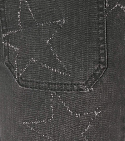 Shop Stella Mccartney Distressed Flared Jeans In Black