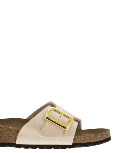 Birkenstock Women's Madrid Big Buckle Sandal In Ecru