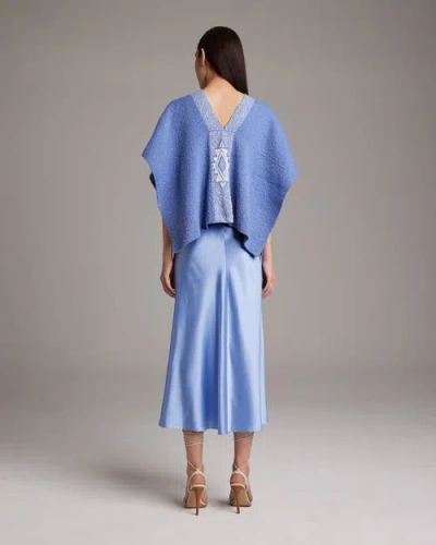 Voz Manta Estrella In Perwinkle/ivory