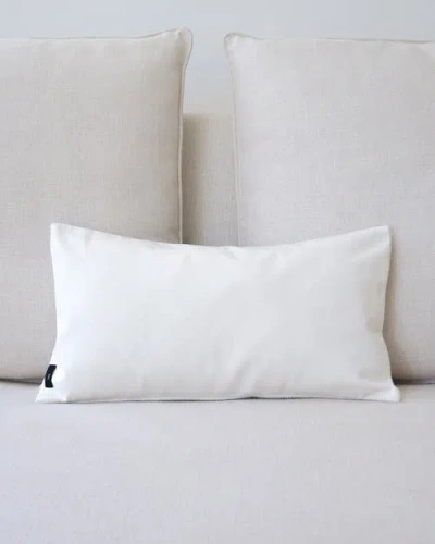 Voz Solid Lumbar Pillow In Ivory
