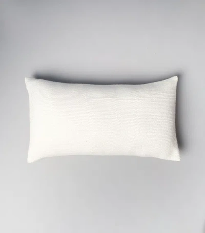 Voz Solid Lumbar Pillow In Ivory