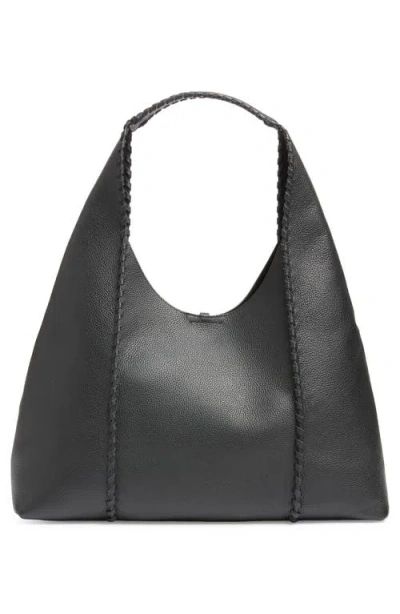 Sam Edelman Sylvia Extra Large Leather Hobo In Black