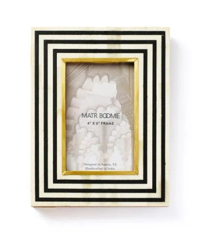 Matr Boomie Rajiva Black & Cream Picture Frame In Black/white