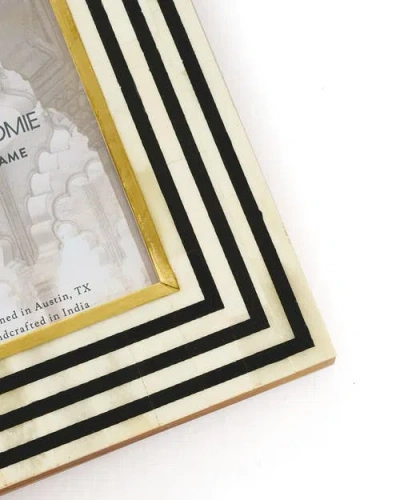 Matr Boomie Rajiva Black & Cream Picture Frame In Black/white