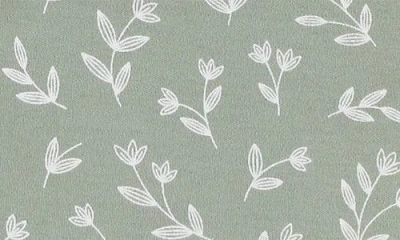 L'ovedbaby Organic Cotton Blanket In Seafoam Bloom