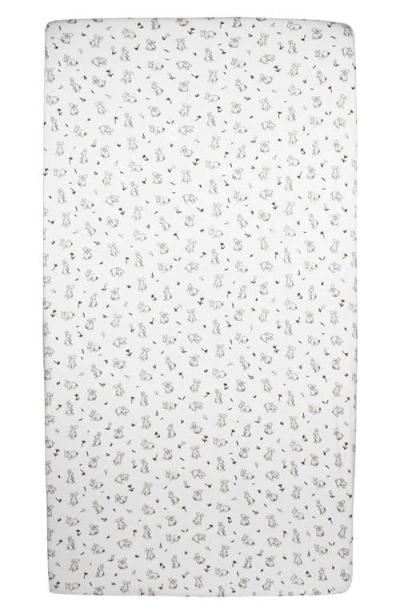 L'ovedbaby Organic Cotton Crib Sheet In White
