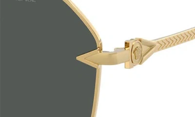 Versace Rectangular Frame Sunglasses In Black