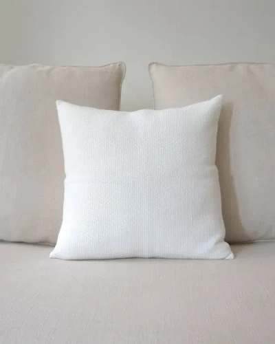 Voz Solid Cotton Euro Pillow In Ivory
