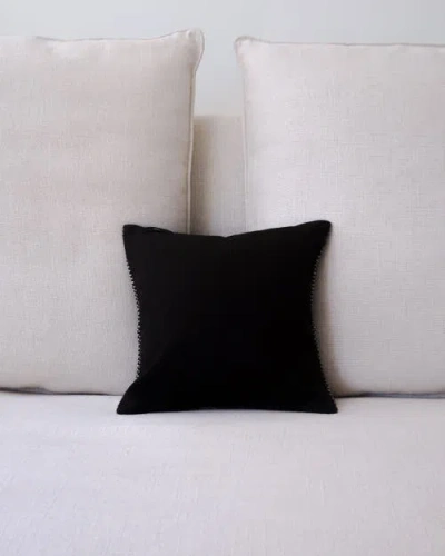 Voz Montañas Square Pillow Small In Chocolate/ivory