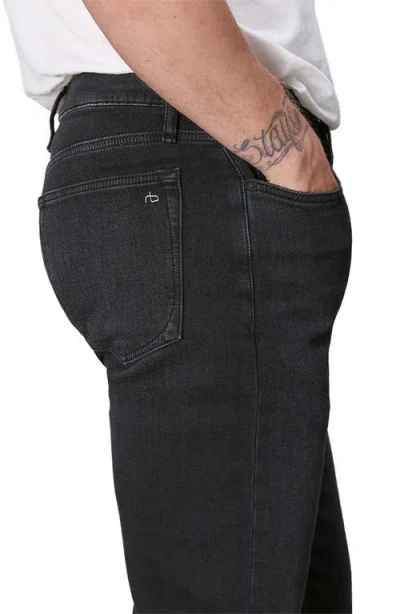 Rag & Bone Miramar Athletic Fit 3 Neo Knit Jeans In Hyde Blue In Washed Black