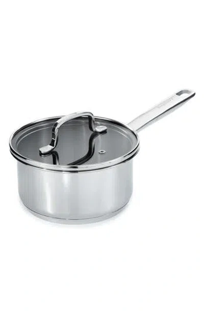 Berghoff Dina Helix 1.6-quart Saucepan With Lid In Silver