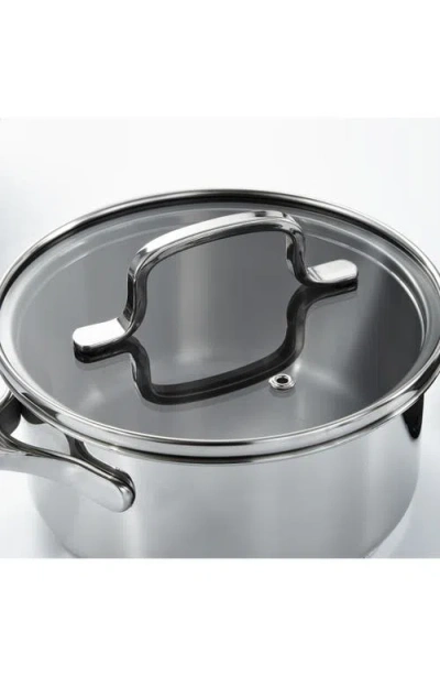 Berghoff Dina Helix 1.6-quart Saucepan With Lid In Silver