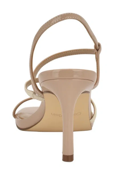 Calvin Klein Women's Hadlee Strappy Stiletto Sandals In Light Natural