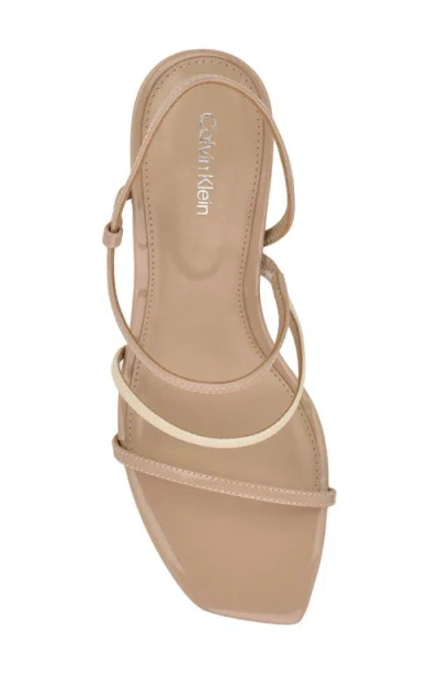 Calvin Klein Women's Hadlee Strappy Stiletto Sandals In Light Natural