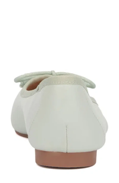 New York And Company Paulina Womens Square Closed Toe Ballet Flats In Dusty Mint