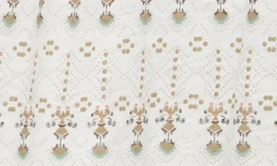 Lucky Brand Patterned Button-up T-shirt In Cream Multi