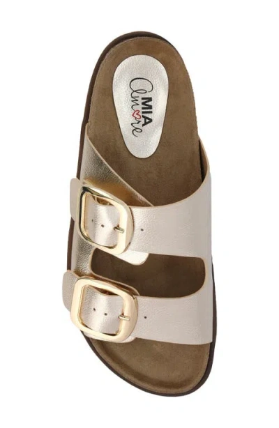 Mia Amore Womens Mylaa Flat Sandals In White