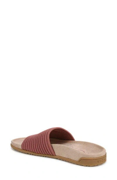 Vionic Evie Slide Sandal In Withered Rose
